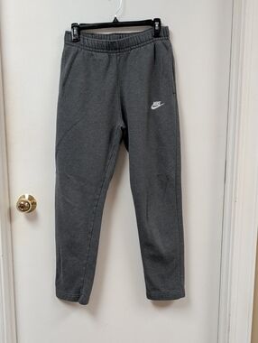 Nike Men's M Dark Gray Fleece Open Hem Sweatpants